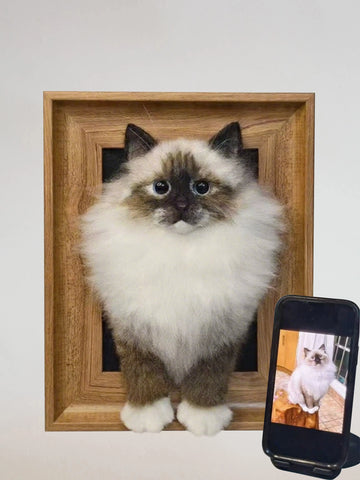 3D Custom Stuffed Animal Clones with Wooden Frame | GoFeelGo